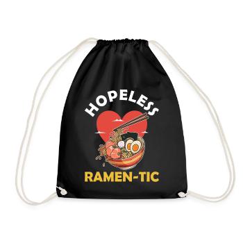 Ramen Noodle Soup Japanese Cuisine - Drawstring Bag - black - Front