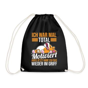 J’étais autrefois un chien totalement motivé - Sac de sport léger - noir - Devant