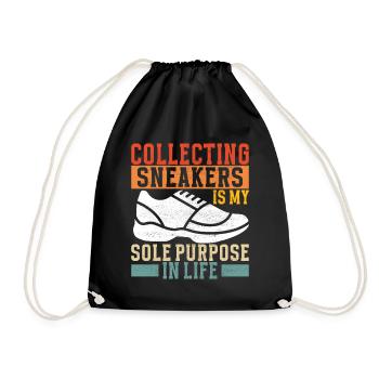 Sneakerhead Sneaker Collector - Drawstring Bag - black - Front