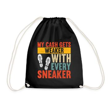 Sneakerhead Sneaker Collector - Drawstring Bag - black - Front