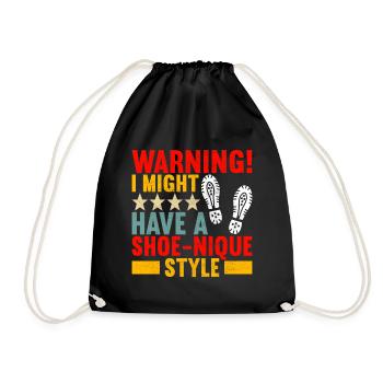 Sneakerhead Sneaker Collector - Drawstring Bag - black - Front