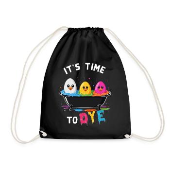 Oeuf Teinture Dire Couleurs Pour Pâques Drôle Coloré - Sac de sport léger - noir - Devant