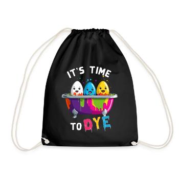 Easter Saying Colors Artist Egg Funny Colorful - Drawstring Bag - black - Front