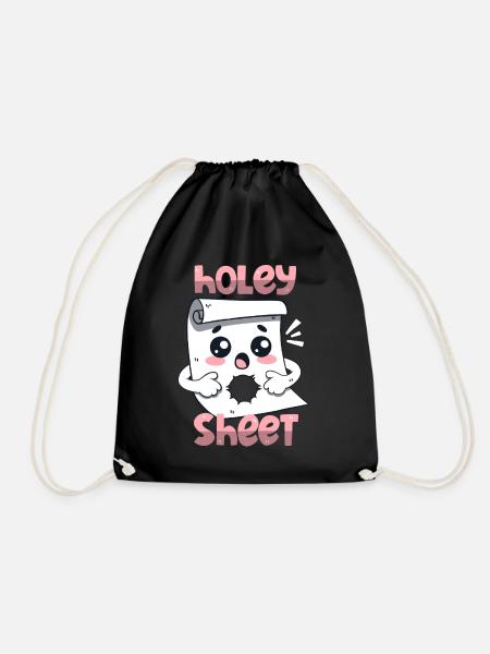 Holey Sheet - Turnbeutel - Schwarz