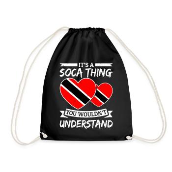 Soca Tanz Trinidad Tobago - Turnbeutel - Schwarz - Vorne