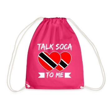 Soca Dance Trinidad Tobago - Drawstring Bag - fuchsia - Front