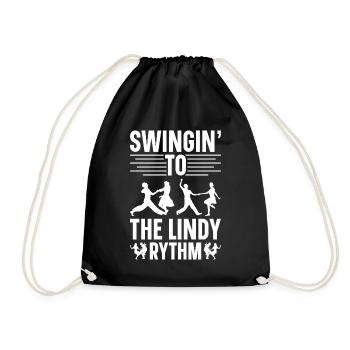 Lindy Hop Tänzer Swing Tanzpaar Swing Dance - Turnbeutel - Schwarz - Vorne