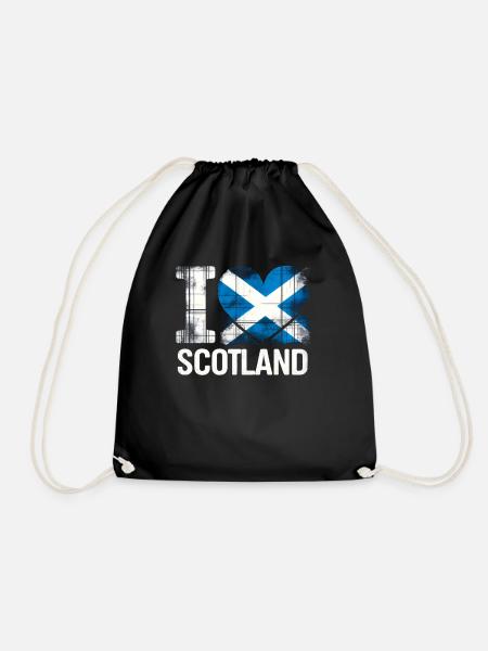 Ich liebe Schottland - Turnbeutel - Schwarz