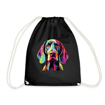 Aquarelles Coloré Américain Anglais - Sac de sport léger - noir - Devant