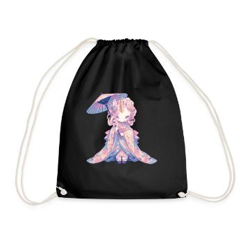 Licorne Kawaii Japonais - Sac de sport léger - noir - Devant