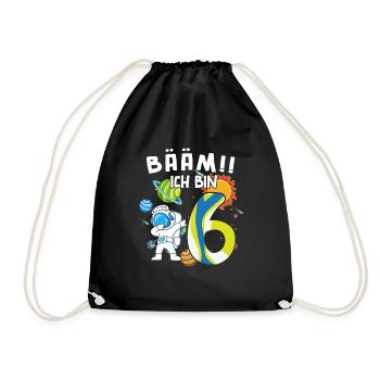 Bääm J’ai 6 ans Astronaute - Sac de sport léger - noir - Devant