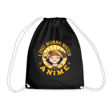 Cute Japanese Manga Women Girls Gift Otaku Kawaii - Turnbeutel - Schwarz - Vorne