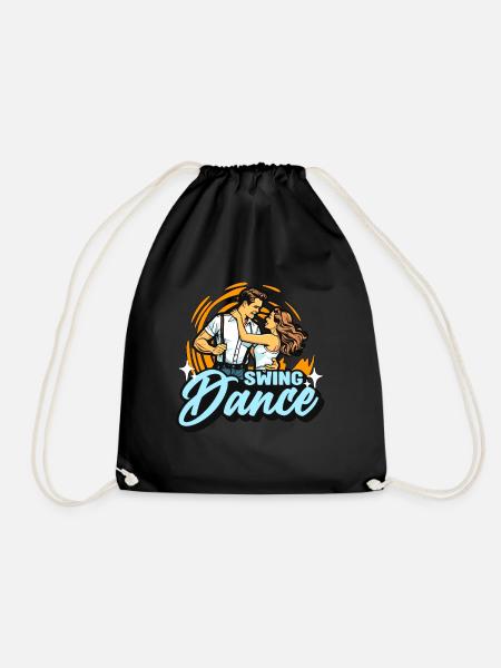 Swing Dance Lindy Hop Couple Dancing Swing Dancer - Turnbeutel - Schwarz
