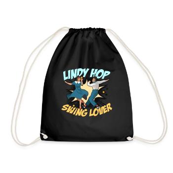 Swing Dance Lindy Hop Swing Music Swing Dancer - Turnbeutel - Schwarz - Vorne