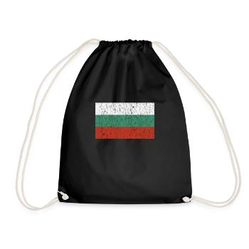 Drapeau de la Bulgarie - Sac de sport léger - noir - Devant