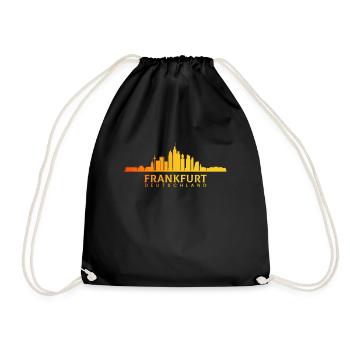 Frankfurt, Germany, Germany - Drawstring Bag - black - Front