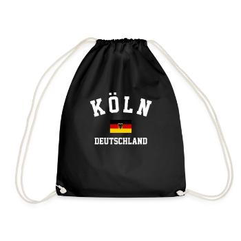 Koln Cologne deutschland germany - Turnbeutel - Schwarz - Vorne