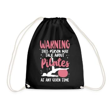 Avertissement de l’instructeur de Pilates - Sac de sport léger - noir - Devant