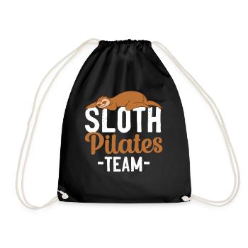 Pilates Instructor Teacher Sloth - Turnbeutel - Schwarz - Vorne