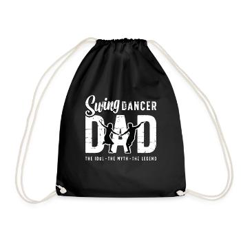 Swing Dancer Dad The Idol The Myth The Swing Music - Drawstring Bag - black - Front