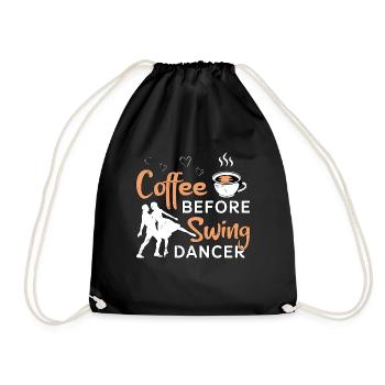Swing Dancer Coffee Before Lindy Hop Coffee Lover - Turnbeutel - Schwarz - Vorne