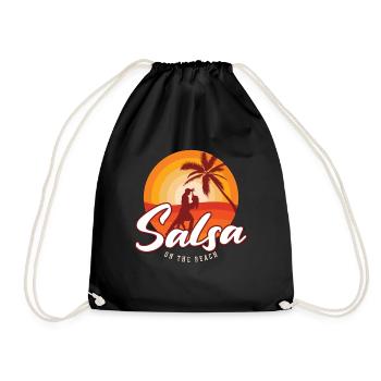 Salsa Dance Salsa On The Beach Mambo Music Dancing - Turnbeutel - Schwarz - Vorne