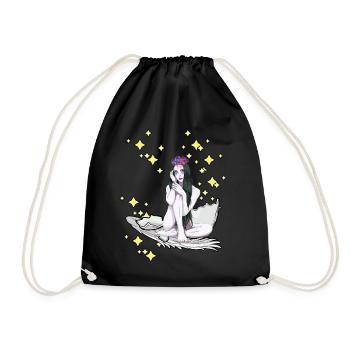 Fantaisie Elfe Fée Tarum Ludique Nostalgique Rétro - Sac de sport léger - noir - Devant