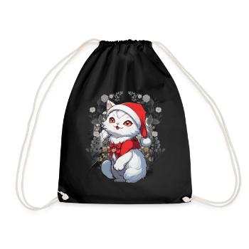 Chat, Conte De Fées, Personnage De Conte De Fées, Chats, Chat, Enfant - Sac de sport léger - noir - Devant
