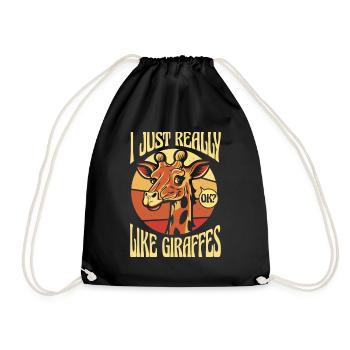 Tout comme les girafes girafes nubiennes - Sac de sport léger - noir - Devant