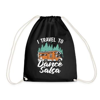 Salsa Dance I Travel To Dance Salsa Mambo Music - Turnbeutel - Schwarz - Vorne