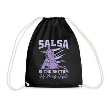 Salsa Dance Salsa Is The Rhythm Of Mambo Music - Turnbeutel - Schwarz - Vorne