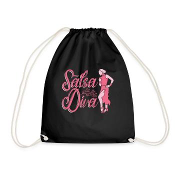 Salsa Dance Salsa Diva Mambo Dancing Dance Sport - Turnbeutel - Schwarz - Vorne