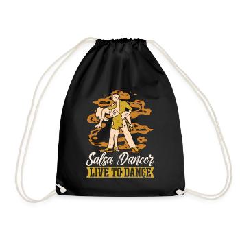 Salsa Dancer Live To Mambo Dancing Salsa Dancer - Turnbeutel - Schwarz - Vorne
