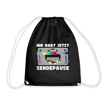 Vous avez maintenant une pause de la diffusion - Pas de signal - Sac de sport léger - noir - Devant