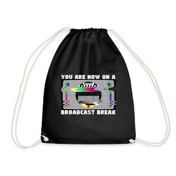 Vous avez maintenant une pause de la diffusion - Pas de signal - Sac de sport léger - noir - Devant