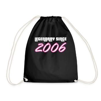 18. Geburtstag Legendary Since 2006 vintage - Turnbeutel - Schwarz - Vorne