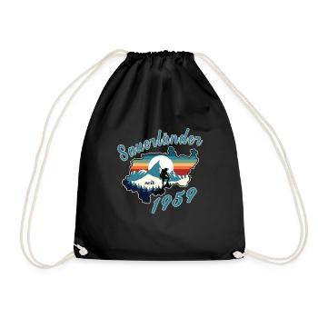 1959 anniversaire Sauerländer Original Retro Sunset - Sac de sport léger - noir - Devant