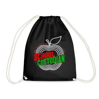 Chemise de gardien, derrière chaque grande école se trouve une - Sac de sport léger - noir - Devant