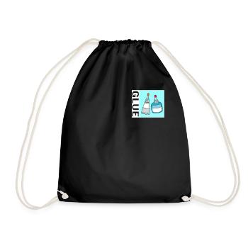 School Shirt, Glue Tee, Gift For Halloween Party - Drawstring Bag - black - Front
