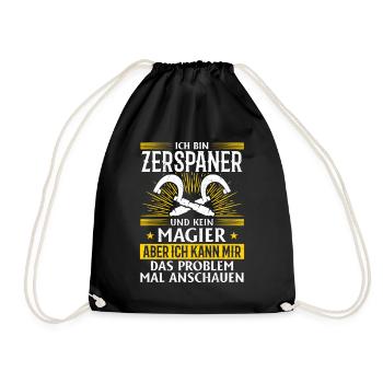 Precision instead of magic - Drawstring Bag - black - Front