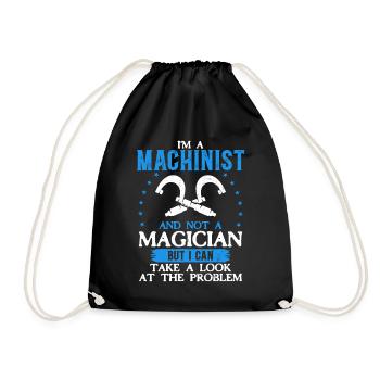 Precision instead of magic - Drawstring Bag - black - Front