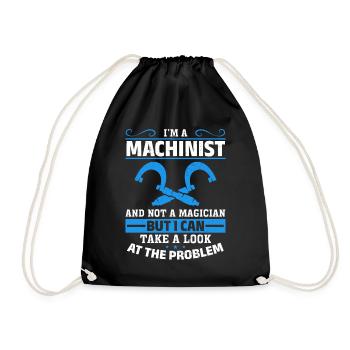 Precision instead of magic - Drawstring Bag - black - Front