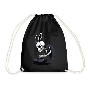 Osterhase Gamer Ikonisches Ostern Gaming - Turnbeutel - Schwarz - Vorne