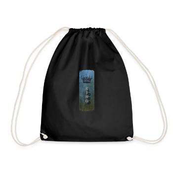 Le Roi et son Ombre - Design avec Couronne - Sac de sport léger - noir - Devant