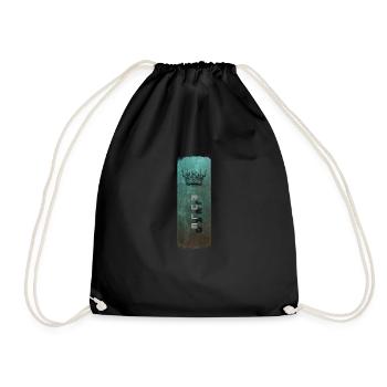Rule and its Shadow - Design with Crown - Drawstring Bag - black - Front