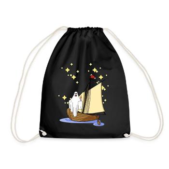 Fantômes, Marin, Hanter, Fantôme, Horreur, Halloween - Sac de sport léger - noir - Devant