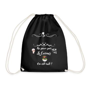 Customizable with First Name ex Mom can't.. - Drawstring Bag - black - Front
