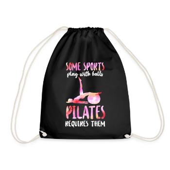 Pilates Instructor Teacher Some - Turnbeutel - Schwarz - Vorne