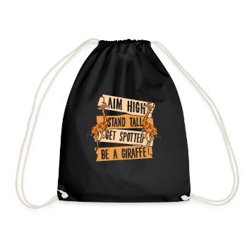 Visez haut Stand Tall Faites-vous repérer Nubien Africain - Sac de sport léger - noir - Devant