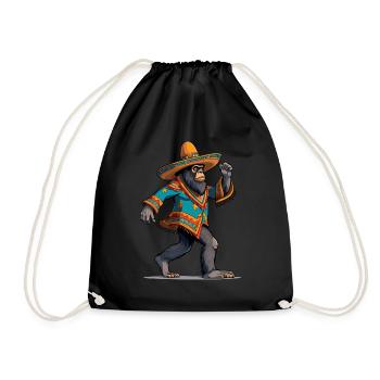 Mexicain Bigfoot Sasquatch Sombrero - Sac de sport léger - noir - Devant